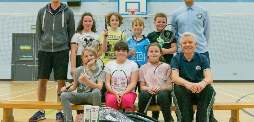 Badminton club makes a racket