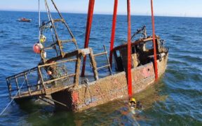 Fishing vessel Nicola Faith recovered from seabed