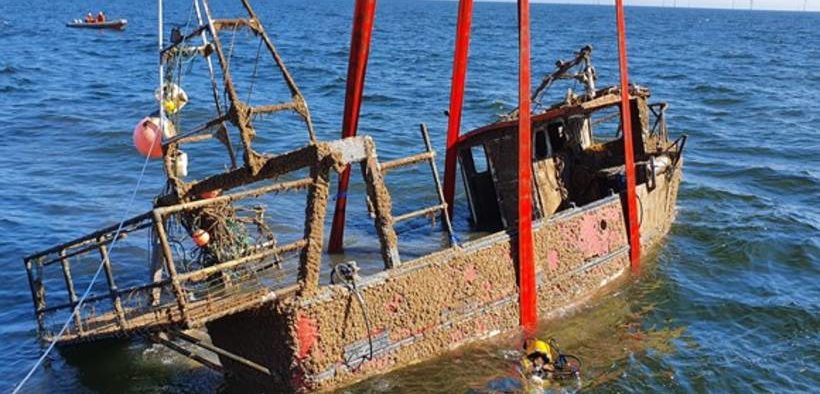 Fishing vessel Nicola Faith recovered from seabed