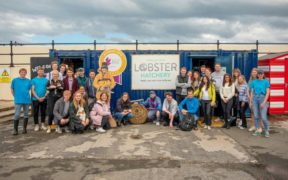 Lobster Hatchery Gets Donation from Award-Winning Glasgow Hotel