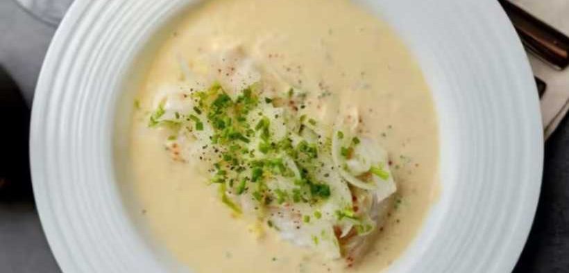COD WITH BUTTER SAUCE