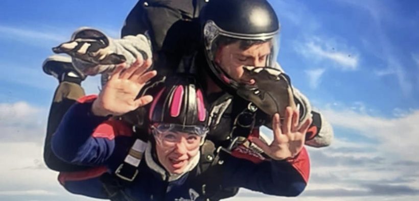 Sky(e)'s the limit for RNLI fundraising jump