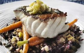 LIGHTLY POACHED COD WITH LEEK BUTTER(1)